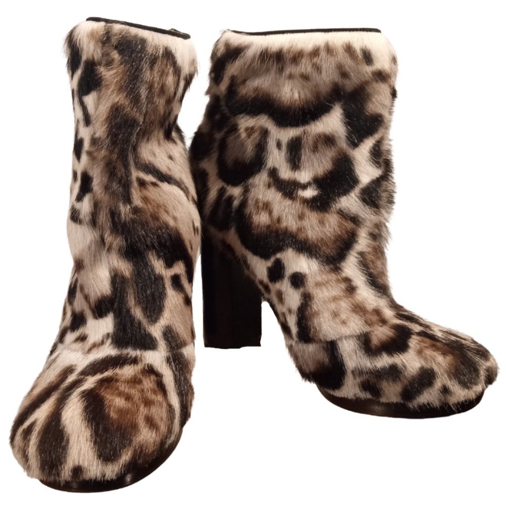 Christopher Kane Fur Ankle Boots